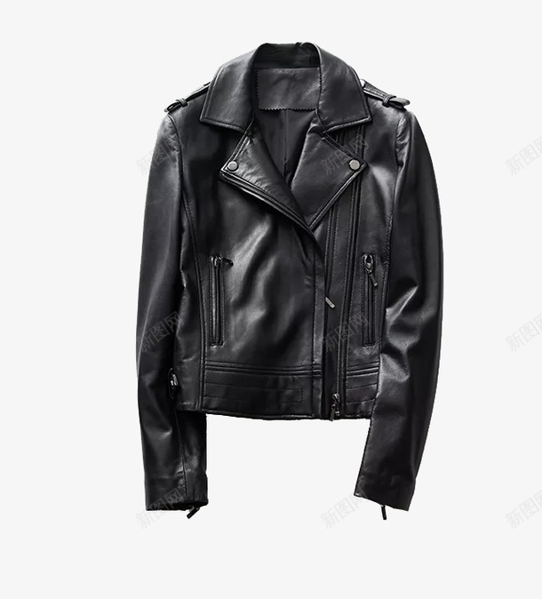 黑色真皮皮衣png免抠素材_新图网 https://ixintu.com 价格 保养 品牌 外套 奢华 机车款 款式 皮衣 真皮 真皮皮衣 黑色