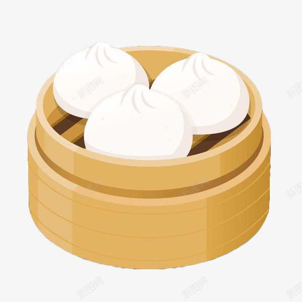手绘白面包子png免抠素材_新图网 https://ixintu.com 包子矢量图 手绘 白面包子 蒸包 面包 面食 食物 馒头 鲜肉包子