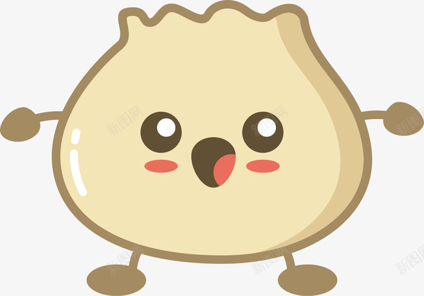 呆萌的卡通包子简图png免抠素材_新图网 https://ixintu.com 创意 包子 卡通 可爱的 呆萌 嘴巴 寿包 眼睛 食物