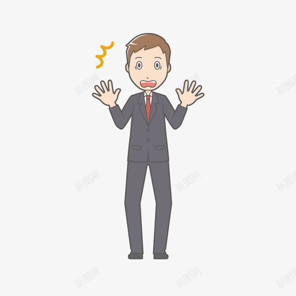 手绘卡通男人惊讶表情png免抠素材_新图网 https://ixintu.com 人物插画 动漫 动画 卡通人物 卡通男人 卡通男人惊讶表情 卡通职业人物 恐惧 惊呆 扁平化人物