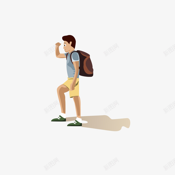 徒步登山观望美丽矢量图ai免抠素材_新图网 https://ixintu.com 卡通 图案 庆祝 徒步 手绘 步行 登山 登山客 矢量图 装饰 走路