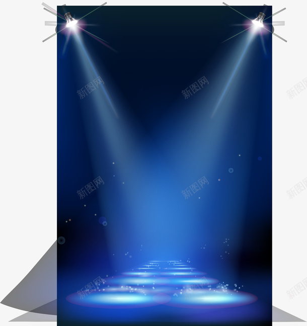 蓝色舞台落幕矢量图ai免抠素材_新图网 https://ixintu.com 舞台 落幕 蓝色 矢量图