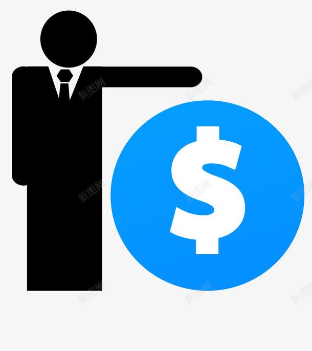 卡通商务男人图标png_新图网 https://ixintu.com 人 商务 商务人 商务人影 图标 数据 日进斗金 金币 金融 钱字符