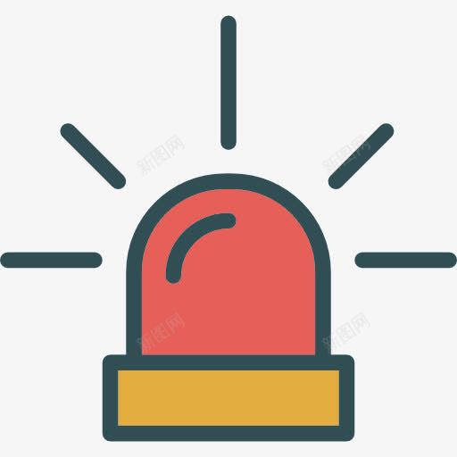 警笛图标png_新图网 https://ixintu.com 尿急 急救 技术 杂 灯 警察 警报器