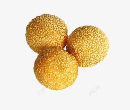 香芋薯球片png免抠素材_新图网 https://ixintu.com 油炸食品 甜球 美味的薯球 芝麻球