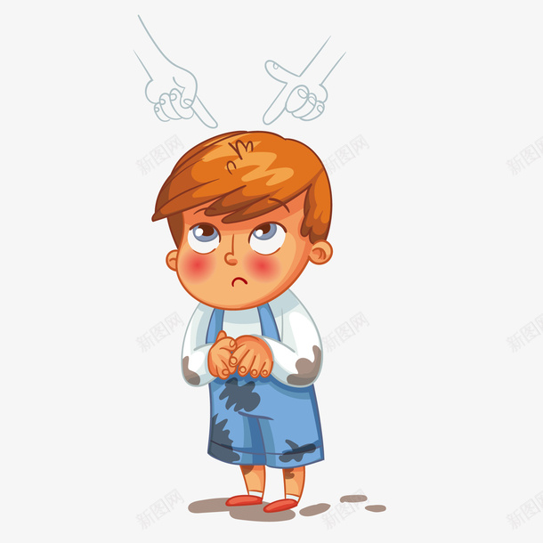 脏兮兮被指责的男孩png免抠素材_新图网 https://ixintu.com 人物设计 坏学生 批评 男孩 脏兮兮 被职责 调皮