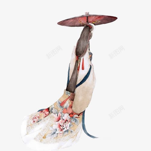 古代女子撑伞水墨画png免抠素材_新图网 https://ixintu.com 姘村褰敾 水墨画 水墨画女性 涓嬮洦鎾戜紴 濂冲 鍙煹濂冲瓙