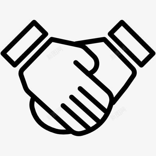 握手图标png_新图网 https://ixintu.com 业务 互利 协议 合作 手势 握手 握手言和