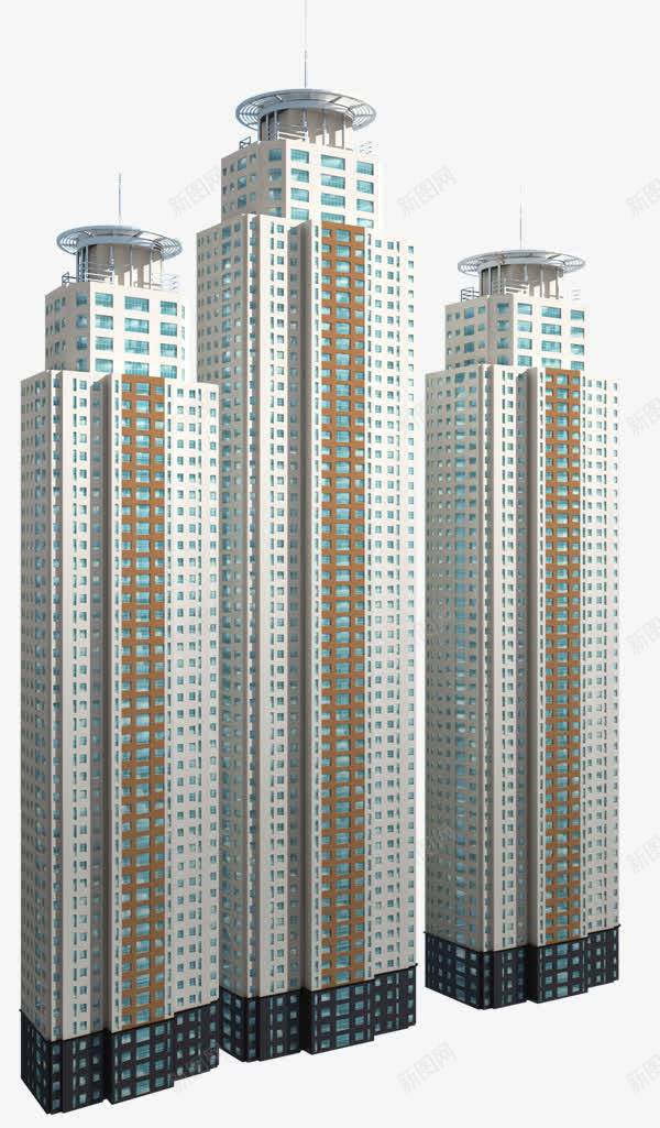 高楼建筑png免抠素材_新图网 https://ixintu.com 住宅 建筑 房地产 楼房