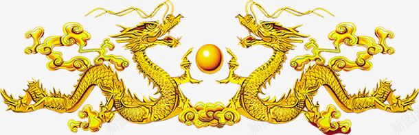 双龙戏珠传统元素集合png免抠素材_新图网 https://ixintu.com 传统 元素 双龙 集合
