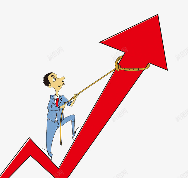 动画红色箭头插图png免抠素材_新图网 https://ixintu.com 上涨 向上 开盘 打新股 攀登 新股 牛市 股市 股票