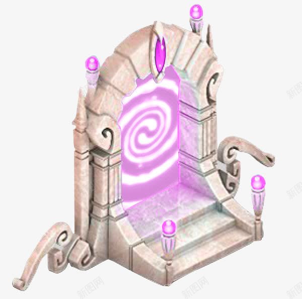 魔法传送门png免抠素材_新图网 https://ixintu.com 传送门 手绘 法力 游戏 魔法