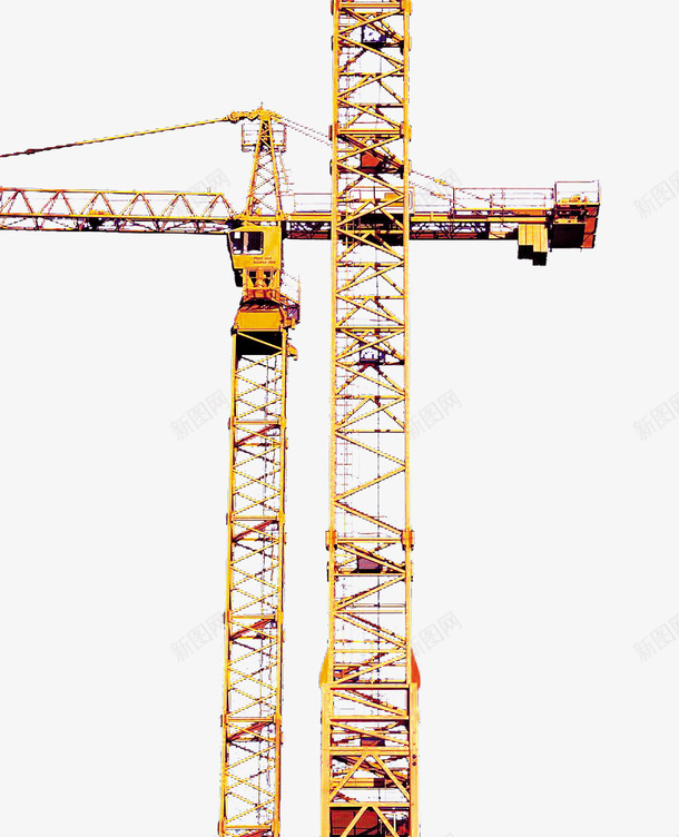 高塔塔吊施工png免抠素材_新图网 https://ixintu.com 塔吊 工地 工地塔吊 建筑 施工 高塔