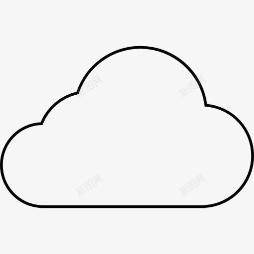 云薄的轮廓图标png_新图网 https://ixintu.com 云 互联网 天气 形状 概述 薄