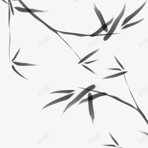 水墨劲竹png免抠素材_新图网 https://ixintu.com 劲竹 墨竹 墨竹图案 水墨 竹子 简笔山水画