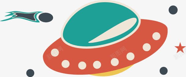 天体矢量图ai免抠素材_新图网 https://ixintu.com 星空 矢量图 神秘飞碟 飞碟 飞船