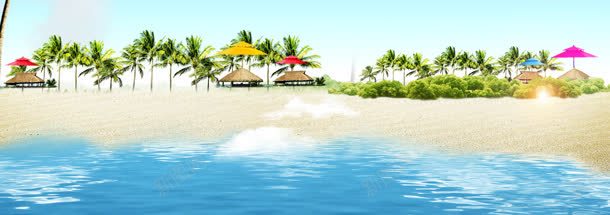 旅游海滩海景背景bannerjpg设计背景_新图网 https://ixintu.com banner 旅游 椰树 海景 海滩 背景 遮阳棚