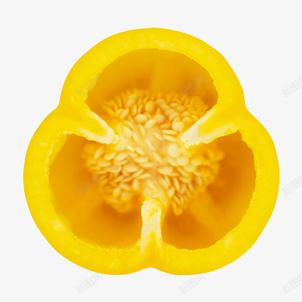 黄色美味切开带仁的黄灯笼椒实物png免抠素材_新图网 https://ixintu.com 三角形 切开 对半切 植物 植物界 沟纹 甜椒 菜肴 蓬松 辣椒 辣椒仁 钟状 食物 食用 黄灯笼椒