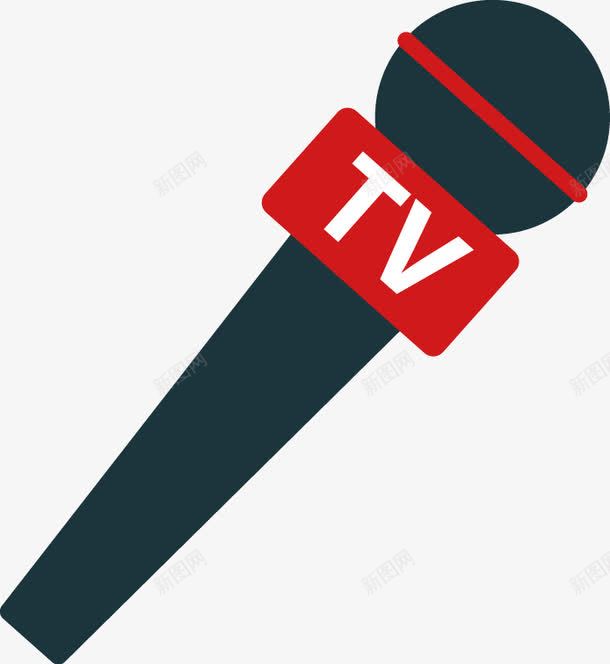 扁平话筒png免抠素材_新图网 https://ixintu.com 扁平 新闻采访 话筒