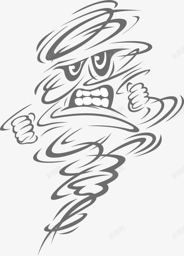 2017天气类台风元素矢量图ai免抠素材_新图网 https://ixintu.com ai格式素材 免费PNG素材 台风 台风素材 台风装饰图案 天气类别 震撼台风 矢量图