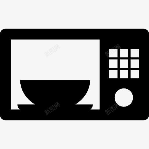 碗在微波图标png_新图网 https://ixintu.com 厨房 工具 工具和器皿内 微波炉 烤箱 盘 碗 餐厅