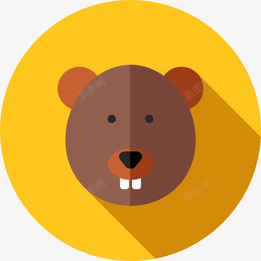 河狸图标png_新图网 https://ixintu.com 动物 动物园 动物王国 海狸 野生动物