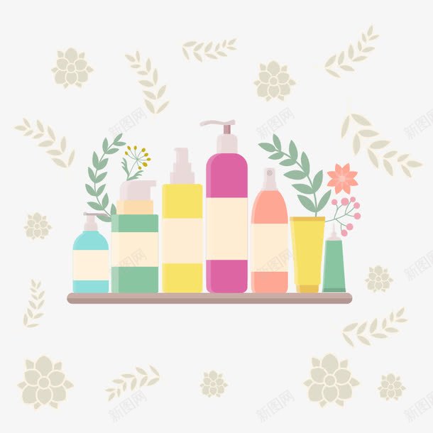 女性化妆工具矢量图ai免抠素材_新图网 https://ixintu.com BB霜 化妆品 化妆工具 化妆镜 卸妆油 卸妆液 口红 女性用品 手绘 睫毛膏 笔刷 粉底液 粉饼 矢量图