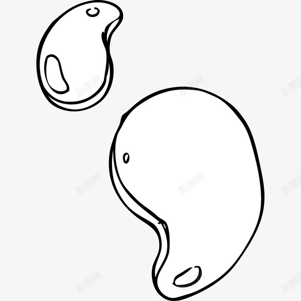 手绘线条画腰果果实插画图标png_新图网 https://ixintu.com 坚果 手绘 手绘腰果 插画 果实 线条画 美味 腰果 零食
