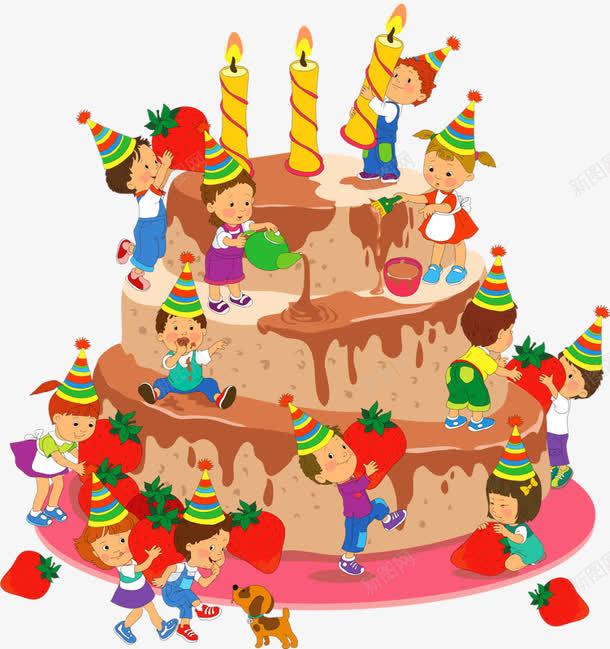 生日聚会png免抠素材_新图网 https://ixintu.com 朋友 生日 蛋糕 蜡烛