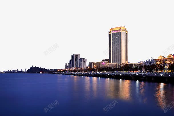 美丽江景房png免抠素材_新图网 https://ixintu.com 名胜古迹 房子 旅游风景 江景 美景 著名建筑 风景