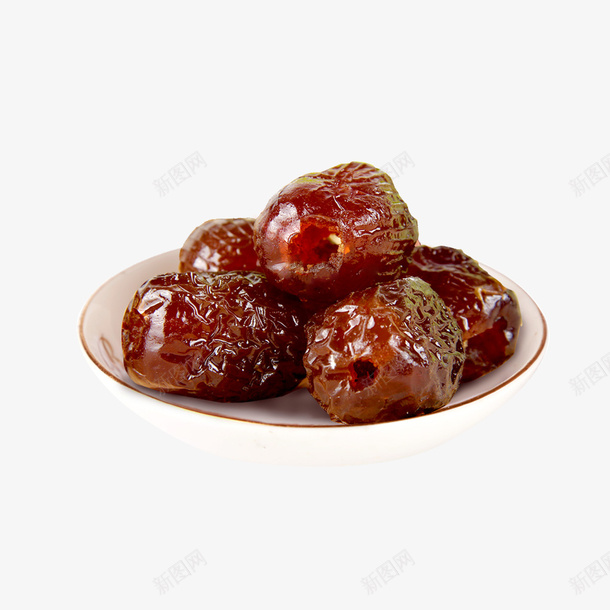 一碟大颗粒的阿胶枣png免抠素材_新图网 https://ixintu.com 新鲜红枣 普通红枣 红枣加工 贡枣 贡枣设计 阿胶贡枣