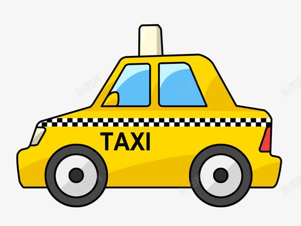 出租车黄色png免抠素材_新图网 https://ixintu.com TAXI png图片 免抠 出租车 卡通 汽车 黄色