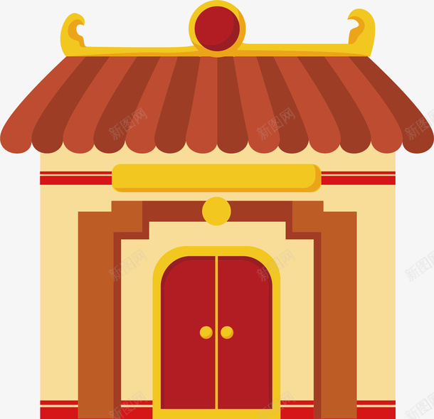 黄色房子矢量图ai免抠素材_新图网 https://ixintu.com 北京钟鼓楼 卡通 屋子 德阳钟鼓楼 西安钟鼓楼 钟鼓楼 矢量图