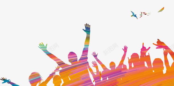 围观人群png免抠素材_新图网 https://ixintu.com 人群 围观人群 围观群众 平民百姓 群众 观众