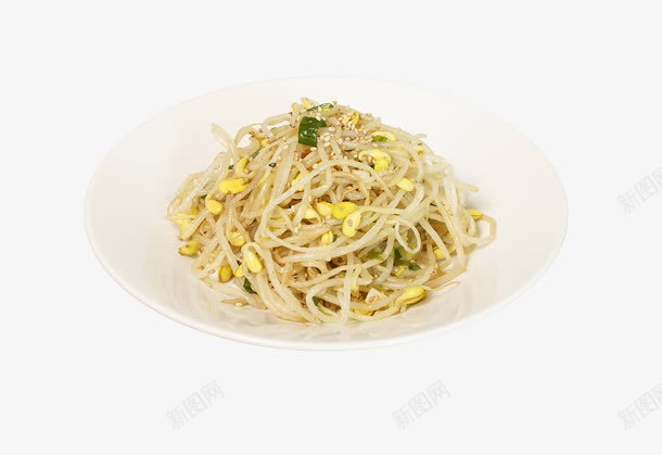 清炒黄豆芽png免抠素材_新图网 https://ixintu.com 健康饮食 烹饪 瓷碟子 瘦身 素菜 纤体 美食 蔬菜 豆芽 豆芽菜 食材 黄豆芽