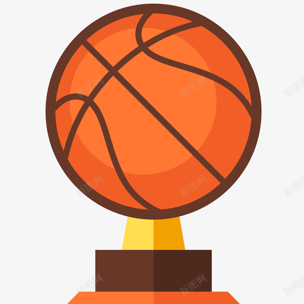篮球奖杯插画png免抠素材_新图网 https://ixintu.com 冠军 奖杯 模型 篮球 篮球奖杯矢量插画 篮球比赛 荣誉