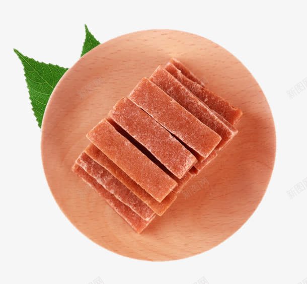 盘子中的山楂条零食蜜饯png免抠素材_新图网 https://ixintu.com 休闲食品 原汁原味 山楂干制品 果脯 蜜饯 金晔山楂条零食