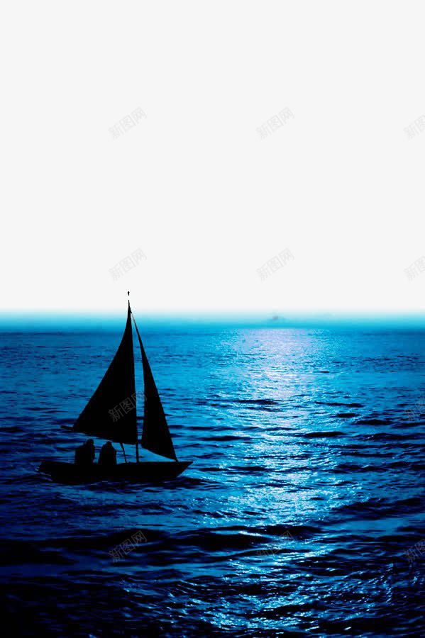 蓝色大海航行png免抠素材_新图网 https://ixintu.com 大海 帆船 扬帆 杨帆 航海 蓝色 起航