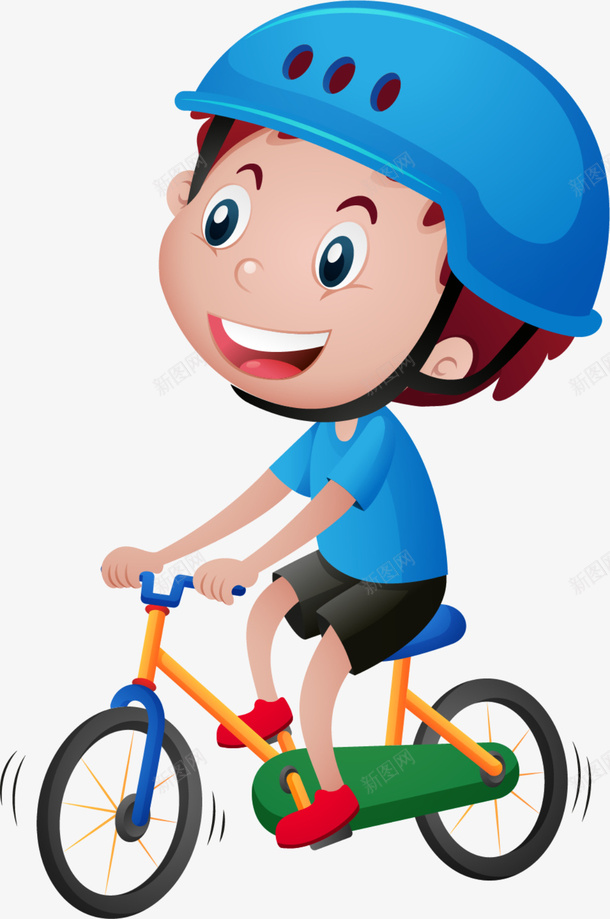 com 自行车比赛 蓝色头盔 骑手 骑自行车 骑车的男孩