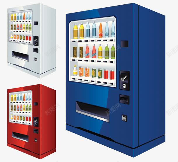城市自动售货机png免抠素材_新图网 https://ixintu.com 便利快捷 售货机 饮料