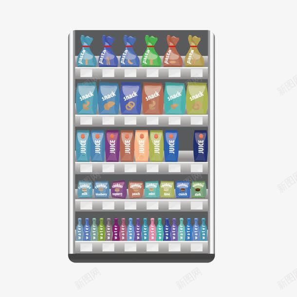 超市奶制品柜台矢量图ai免抠素材_新图网 https://ixintu.com 卡通超市销售柜 柜台 超市柜台 销售柜 矢量图