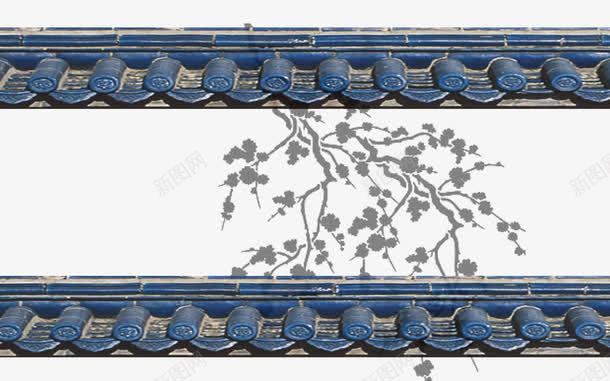 深蓝色藏青瓦屋檐png免抠素材_新图网 https://ixintu.com 古代建筑 古典建筑 复古风 屋檐 深蓝色 藏青瓦 飞檐