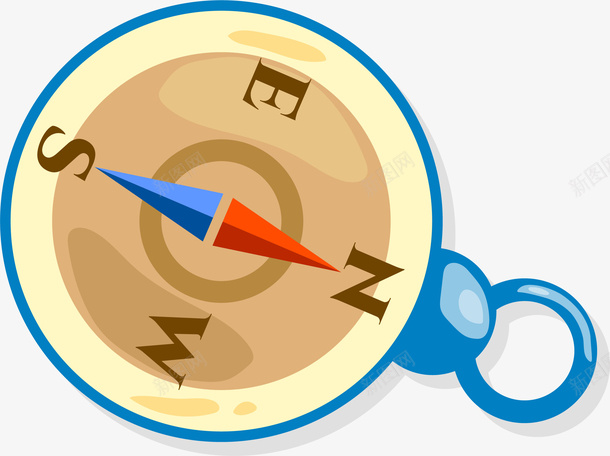 com 卡通手绘 指北针 指南针 指方向 罗盘png 罗盘图 郊游 风水罗盘