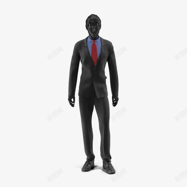 男西装人体模型png免抠素材_新图网 https://ixintu.com 人体模型 男人 西装 黑色模特