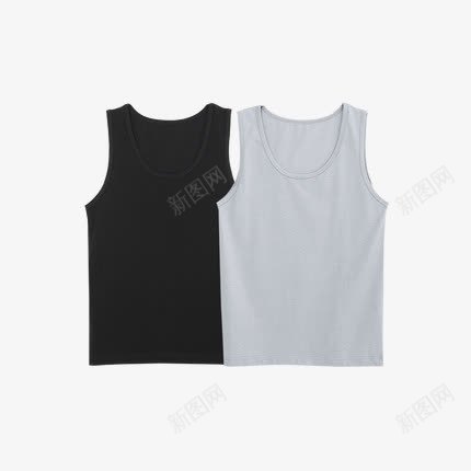 MUJI男式基础打底背心png免抠素材_新图网 https://ixintu.com 2件装 MUJI制造 产品实物 基础款 男士背心 精梳棉