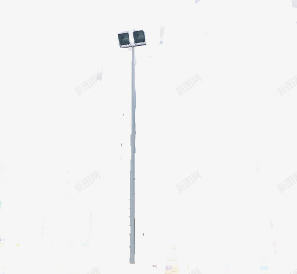 白杆直高双灯远光路灯png免抠素材_新图网 https://ixintu.com 双灯路灯 白杆路灯 直高路灯 简捷路灯 路灯杆 远光路灯 黄光路灯