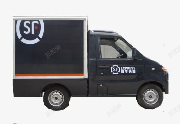 顺丰快运png免抠素材_新图网 https://ixintu.com 快车 箱车 货车 顺丰车 黑色