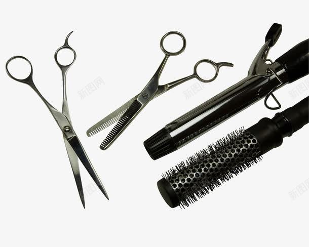 美容美发工具png免抠素材_新图网 https://ixintu.com 剪刀 卷发棒 工具 美发 美容