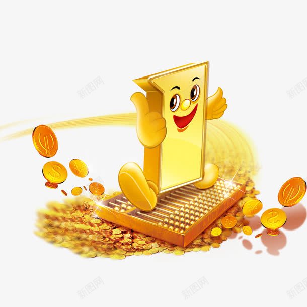 金融png免抠素材_新图网 https://ixintu.com 投资 财富 金币 金算盘 金融