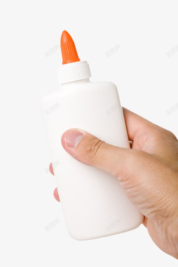 手拿着白色包装的强力胶实物png_新图网 https://ixintu.com 包装 化学 反应 塑料 工业 强力胶 手指 手掌 挤压 瓶子 甲苯 粘合 粘贴 黏著剂